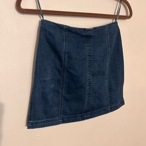 Jean Skirt High-waisted